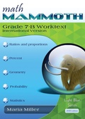 Cover: Math Mammoth Grade 7-B Worktext, International Version - Math Mammoth