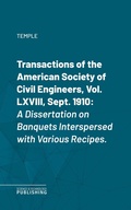 Cover: Transactions of the American Society of Civil Engineers, Vol. LXVIII, Sept. 1910 - Science & Technology Publishing