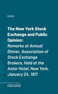 Cover: The New York Stock Exchange and Public Opinion - Science & Technology Publishing