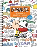 Cover: PEANUTS (R) 2027 Monthly/Weekly Coloring Calendar with Stickers to Color - Andrews McMeel Publishing