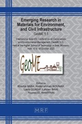 Cover: Emerging Research in Materials for Environment, and Civil Infrastructure - Materials Research Forum LLC