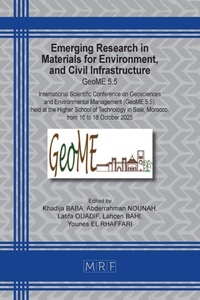 Enlarge image Cover: Emerging Research in Materials for Environment, and Civil Infrastructure - Materials Research Forum LLC