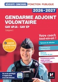 Cover: R&eacute;ussite Concours - Gendarme adjoint volontaire - APJA  et EP- 2026-2027 - Pr&eacute;paration compl&egrave;te - Foucher