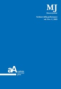 Cover: Mimesis Journal vol. 14, n. 1 - Accademia University Press