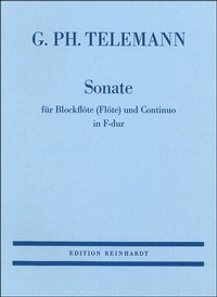 Enlarge image Cover: Sonate für Blockflöte (Flöte) und Continuo in F-dur - Ernst Reinhardt Verlag