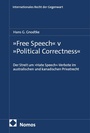 Cover: &raquo;Free Speech&laquo; v &raquo;Political Correctness&laquo; - Nomos