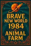 Cover: Brave New World, 1984 & Animal Farm - Julian Hale