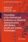 Cover: Proceedings of the International Conference on Advanced Communications with Modern Circuits and Systems Technologies - Springer