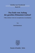 Cover: Das Ende vom Anfang der gezielten Klimaintervention? - Duncker & Humblot