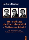 Cover: Wer sch&uuml;tzte die Ebert-Republik? - Ein Heer von Spitzeln! - trafo Wissenschaftsverlag