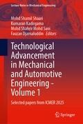 Cover: Technological Advancement in Mechanical and Automotive Engineering - Volume 1 - Springer