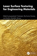 Cover: Laser Surface Texturing for Engineering Materials - CRC Press