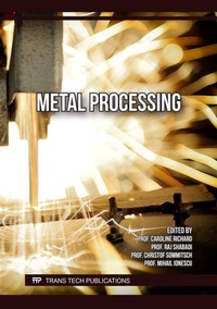 Enlarge image Cover: Metal Processing - Trans Tech Publications Ltd