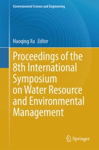 Enlarge image Cover: Proceedings of the 8th International Symposium on Water Resource and Environmental Management - Springer