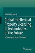 Cover: Global Intellectual Property Licensing in Technologies of the Future - Springer