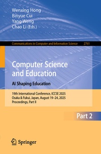 Enlarge image Cover: Computer Science and Education. AI Shaping Education - Springer