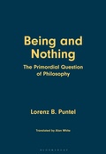 Cover: Being and Nothing - Bloomsbury Academic