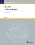 Cover: Pecou: La Fete Malgache for Mezzo Soprano, Flute, Clarinet, Violoncello, Percussion and Piano Score and Parts - Schott