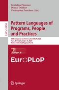 Cover: Pattern Languages of Programs, People and Practices - Springer