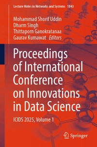 Enlarge image Cover: Proceedings of International Conference on Innovations in Data Science - Springer