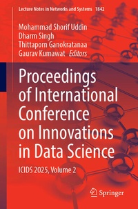 Enlarge image Cover: Proceedings of International Conference on Innovations in Data Science - Springer