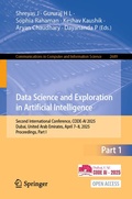Cover: Data Science and Exploration in Artificial Intelligence - Springer