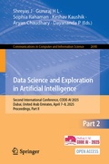 Cover: Data Science and Exploration in Artificial Intelligence - Springer