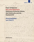 Cover: Grillparzer: Der arme Spielmann - Vittorio Klostermann Verlag