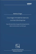 Cover: L'ouvrage immat&eacute;riel dans le contrat d'entreprise - Helbing & Lichtenhahn