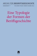 Cover: Eine Typologie der Formen der Begriffsgeschichte - Meiner