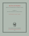 Cover: Acta Cusana. Quellen zur Lebensgeschichte des Nikolaus von Kues. Band III, Lieferung 4 - Meiner