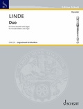 Cover: Linde: Duo for Tenor Recorder and Organ Score and Part - Schott