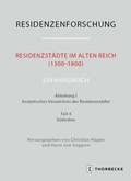 Cover: Residenzst&auml;dte im Alten Reich (1300-1800). Ein Handbuch - Jan Thorbecke Verlag