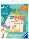 Cover: Play+ Spiel und Mach mit! Karten: H&uuml;pfen, tanzen & bewegen - ab 1,5 Jahre - Ravensburger