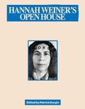 Cover: Hannah Weiner's Open House - Nightboat Books