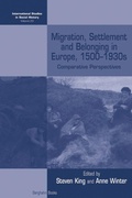 Cover: Migration, Settlement and Belonging in Europe, 1500-1930s - Berghahn Books