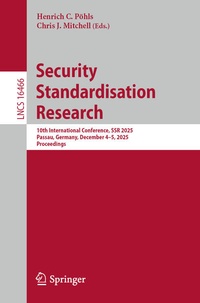 Enlarge image Cover: Security Standardisation Research - Springer