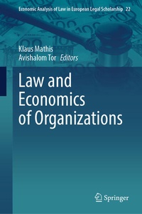 Enlarge image Cover: Law and Economics of Organizations - Springer