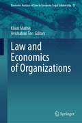 Cover: Law and Economics of Organizations - Springer