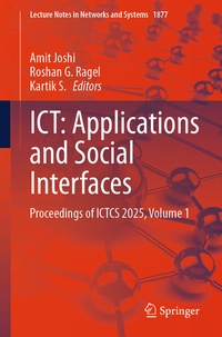 Enlarge image Cover: ICT: Applications and Social Interfaces - Springer