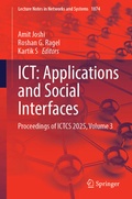 Cover: ICT: Applications and Social Interfaces - Springer