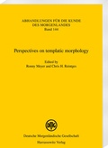 Cover: Perspectives on templatic morphology - Harrassowitz Verlag