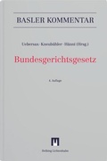 Cover: Bundesgerichtsgesetz (BGG) - Helbing & Lichtenhahn