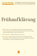 Cover: Fr&uuml;haufkl&auml;rung - Felix Meiner Verlag