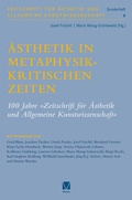 Cover: &Auml;sthetik in metaphysikkritischen Zeiten - Meiner
