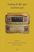 Cover: Studying the Bka' 'gyur and Bstan 'gyur - Brill