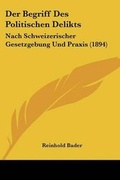 Cover: Der Begriff Des Politischen Delikts - Kessinger Publishing