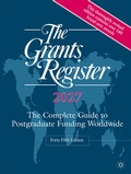 Cover: The Grants Register 2027 - Palgrave Macmillan