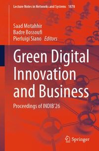 Enlarge image Cover: Green Digital Innovation and Business - Springer