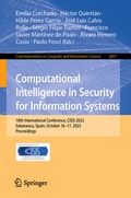 Cover: Computational Intelligence in Security for Information Systems - Springer